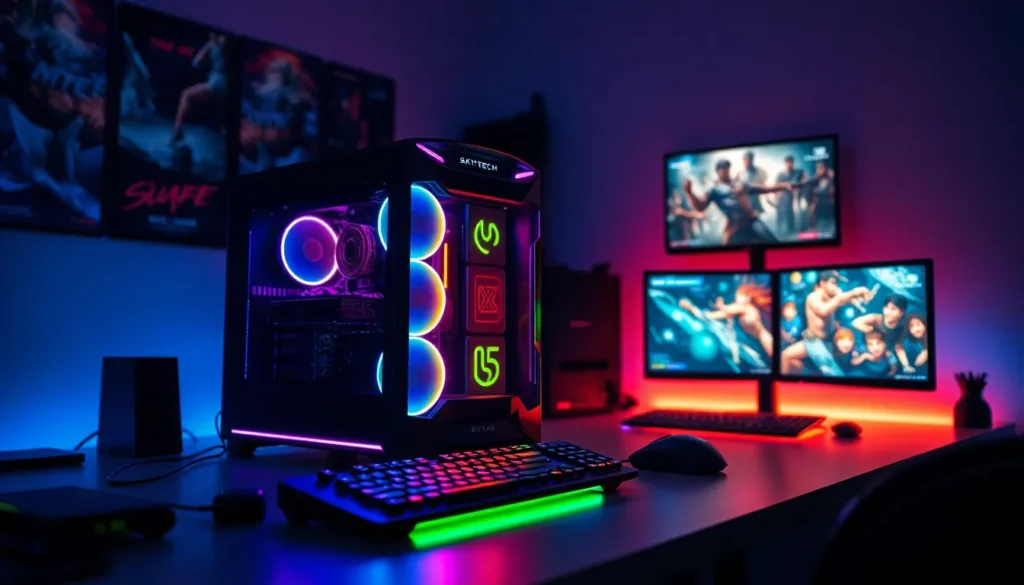 skytech azure gaming pc